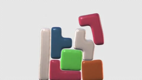 Soft Tetris Stock Footage 245808068