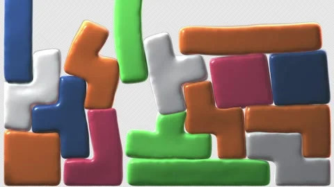 Soft Tetris V2 Stock Footage 246003788