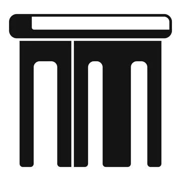 Soft textile chair icon simple vector. Space home Stock Illustration