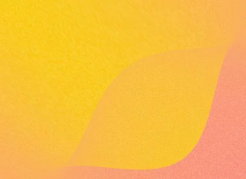 Soft textured yellow and peach abstract background with curved shapes and s.. Stock Illustration