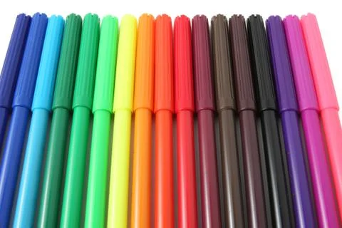 Soft-tip pens Stock Photos