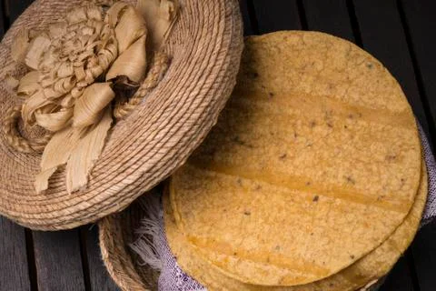 Soft tortilla shell Stock Photos