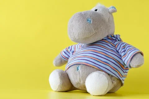 Soft toy Hippo Foto stock