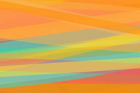 Soft translucent bands in warm and cool pastel tones create a modern abstra.. Stock-Illustration