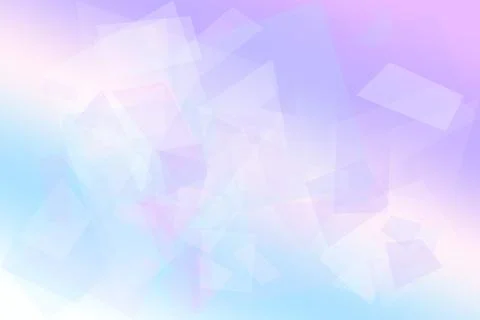 Soft translucent triangles drift diagonally through a pale blue, lavender, .. Illustrazione stock