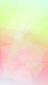 Soft translucent triangles in pastel green and peach hues form a gentle abs.. Stock Illustration