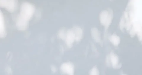 Soft tree shadow and sunlight reflections on light surface, gentle natural Stock Footage 329959118