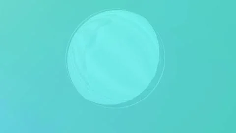 Soft turquoise background with elegant oval design element Stock Illustration