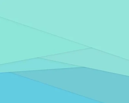 Soft turquoise polygonal layers create a calm, modern abstract design with .. Stock Illustration