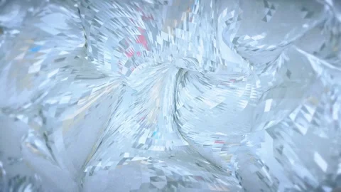 Soft undulating patterns shimmer and reflect light in a surreal space Video stock 301072800