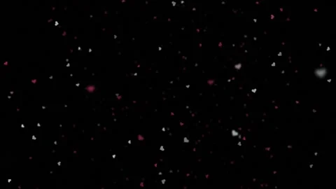 Soft Valentine Hearts Particles Stock Footage 327429692