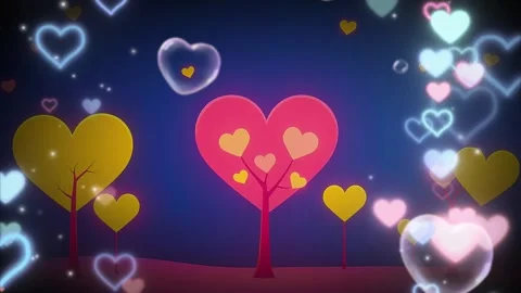 Soft Valentine’s Background with a Warm and Loving Glow Video stock 303952324
