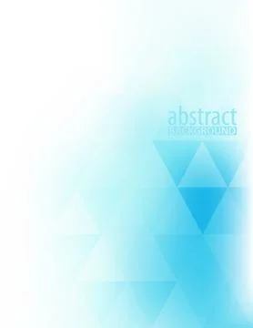 Soft vertical pattern with blue triangles on white Stock Illustration