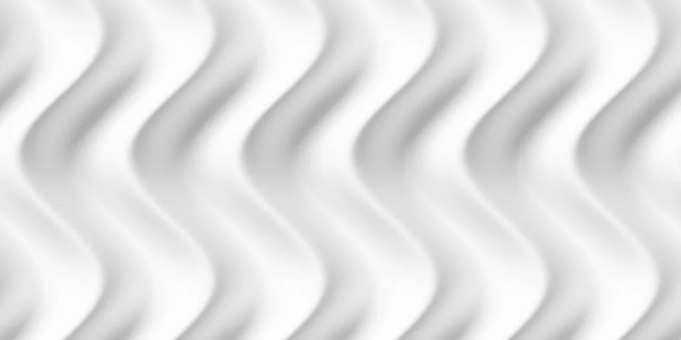 Soft vertical white curved waves geometry background wallpaper banner, flat.. Illustrazione stock