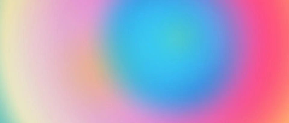 Soft Vibrant Aura Mesh Gradient Background in Blue, Pink, and Pastel Yellow Illustrazione stock