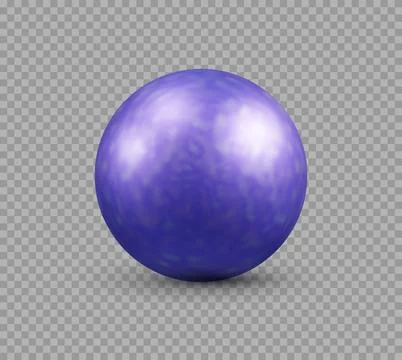 Soft violet 3D material ball with cloudy texture Stock Illustration
