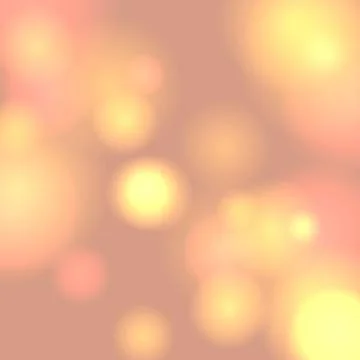 Soft Warm Bokeh Abstract Background with Glowing Yellow and Pink Light Circle Stock Illustration