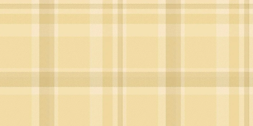 A soft, warmtoned beige plaid pattern featuring a delicate herringbone weave. Stock Illustration