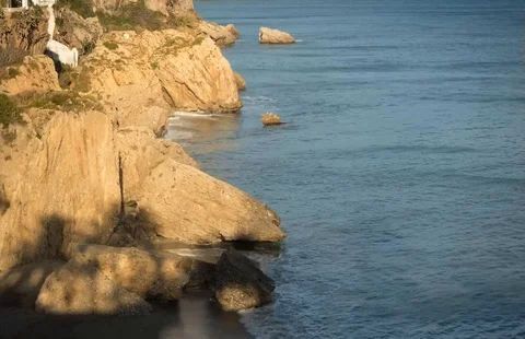 Soft water against the rocks Stock Footage 102401447