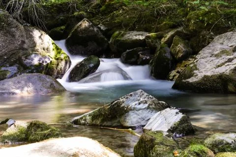 Soft water river Stock Photos