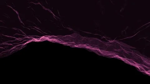 Soft water silk gentle flow and waving digital simulation turbulent abstract Stock Illustration