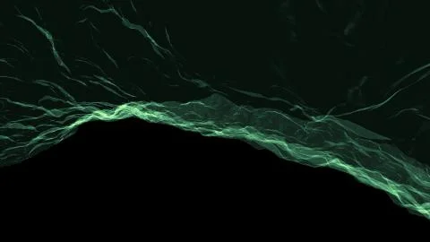 Soft water silk gentle flow and waving digital simulation turbulent abstract Stock Illustration
