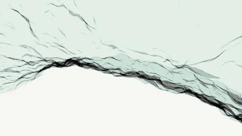 Soft water silk gentle flow and waving digital simulation turbulent abstract Stock Illustration