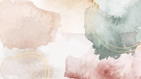 Soft watercolor abstract background Stock Illustration