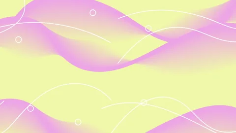 Soft wave background animation with gradient purple color and wave lines Stock Footage 313374834