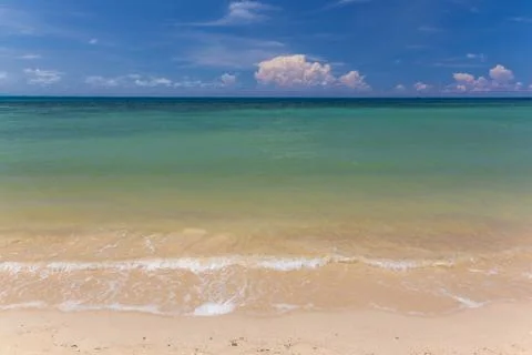 Soft wave on a beach Stock Photos
