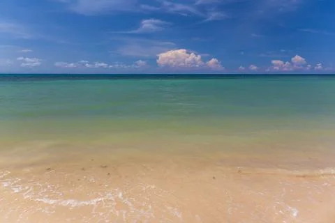Soft wave on a beach Stock Photos