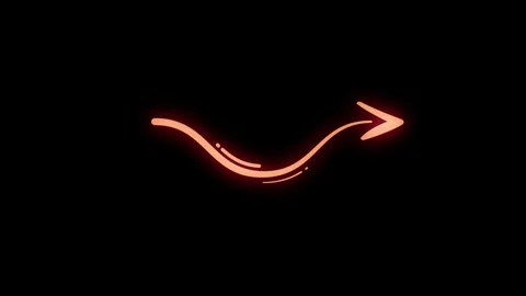 Soft Wave Horizontal Arrow Line Animation Stock Footage 347212931