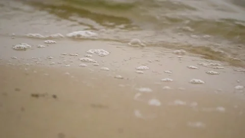 Soft Wave Of Ocean On Sandy Beach 動画素材 73547699