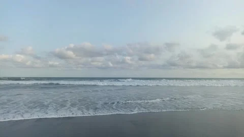 Soft wave on sand beach for opening video, text space. Stock Footage 243328482