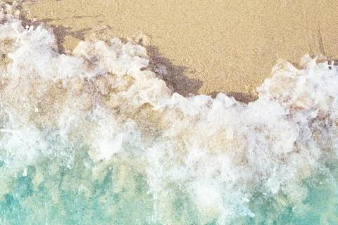 Soft waves with foam. Stock Photos