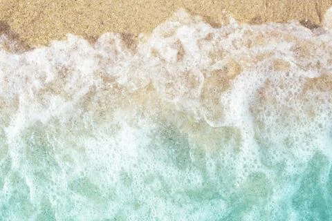 Soft waves with foam. Stock Photos