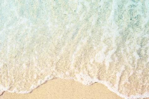 Soft waves with foam. Stock Photos