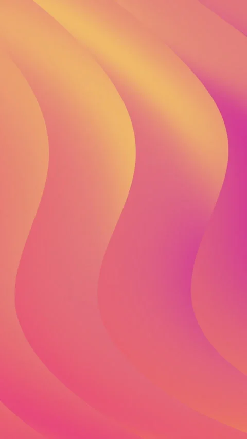 Soft waves ripple across warm gradient hues 動画素材 333114160