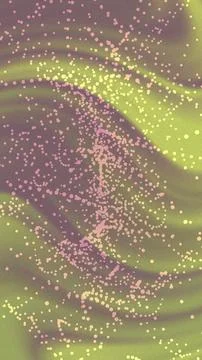 Soft waves ripple with glowing particles 스톡 일러스트