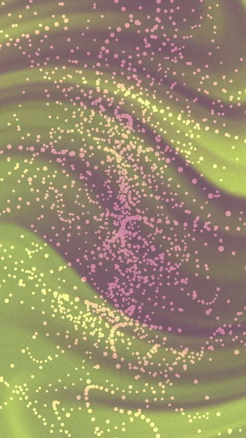 Soft waves ripple in green and purple hues Stock Footage 336961897
