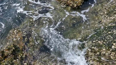 Soft waves in the sea Stock Footage 84472655