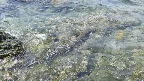 Soft waves in the sea Stock Footage 84475422