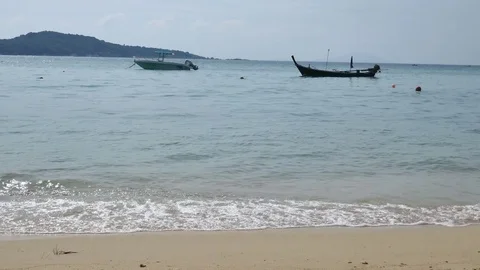 Soft waves in the sea Stock Footage 84482690