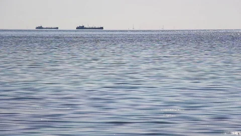 Soft waves in the water under the sun Stock Footage 114424010