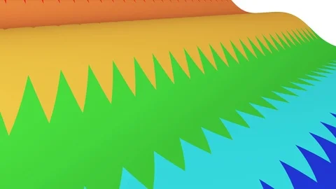 Soft waving striped fabric abstract lines gentle flow seamless loop animation Video stock 106352874