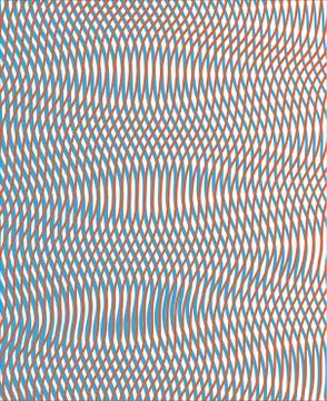 Soft wavy abstract background with moire effect of linear waves. Stock Illustration