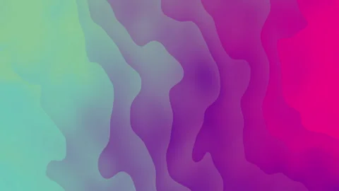 Soft wavy abstract gradient layers vibrant purple magenta pink color palette. Stock Footage 336706139