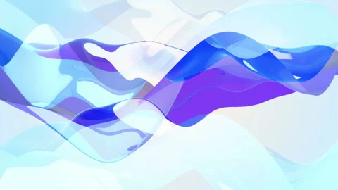 Soft wavy blue background. Seamless loop Stock Footage 230570840