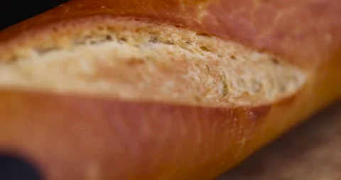 Soft wheat long bread, wheat soft bread for sandwiches Stock Footage 265548120