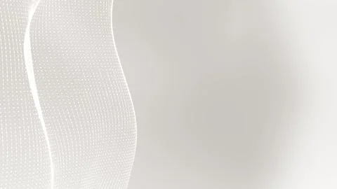 Soft white abstract background with gentle flowing curves, elegant light wave Stock Footage 289756145